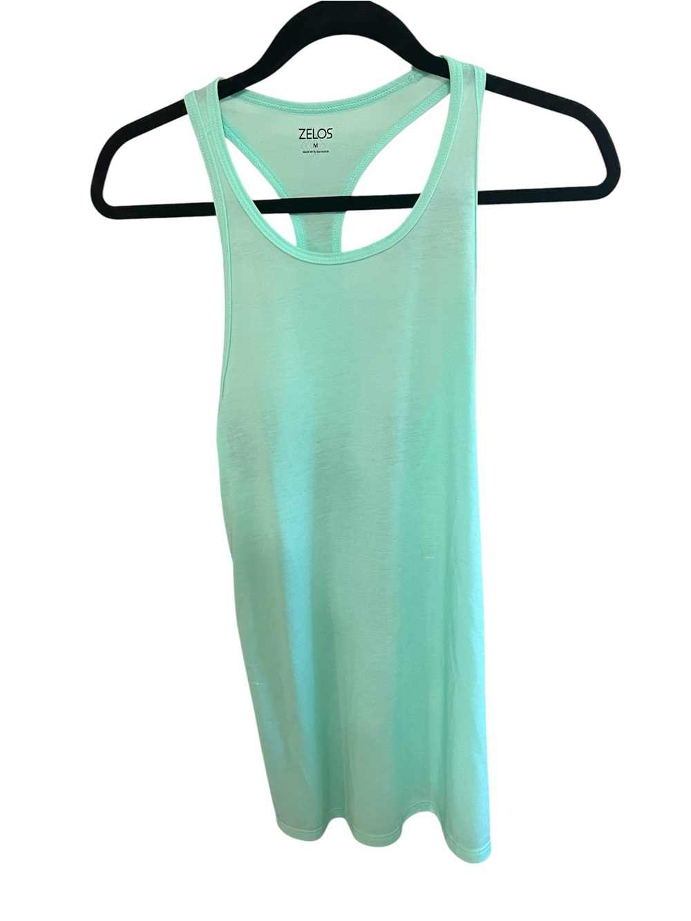 ZELOS Mint Green Racerback Tank Top